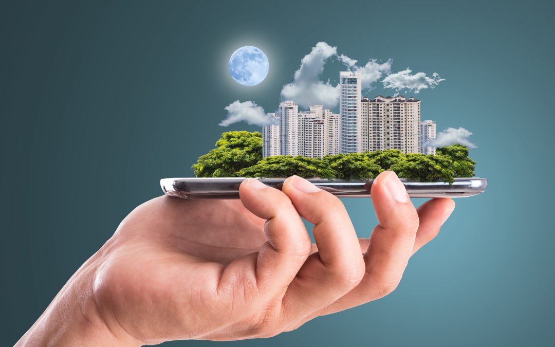 Smart cities in a phone on the palm of your hand